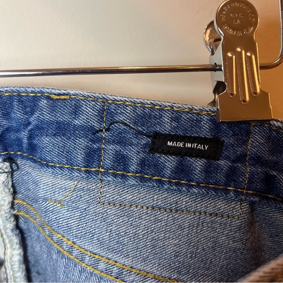 R13 Asymmetrical Distressed Denim Skirt - Picture 7 of 7